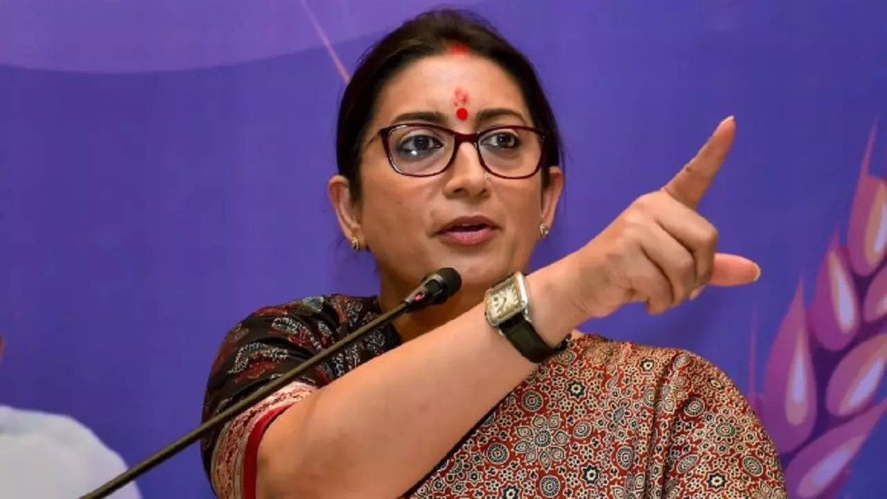 Amid Pathaan song row, Smriti Irani's 'Miss India' swimsuit video sparks  Twitter spat between BJP, TMC | India News, Times Now