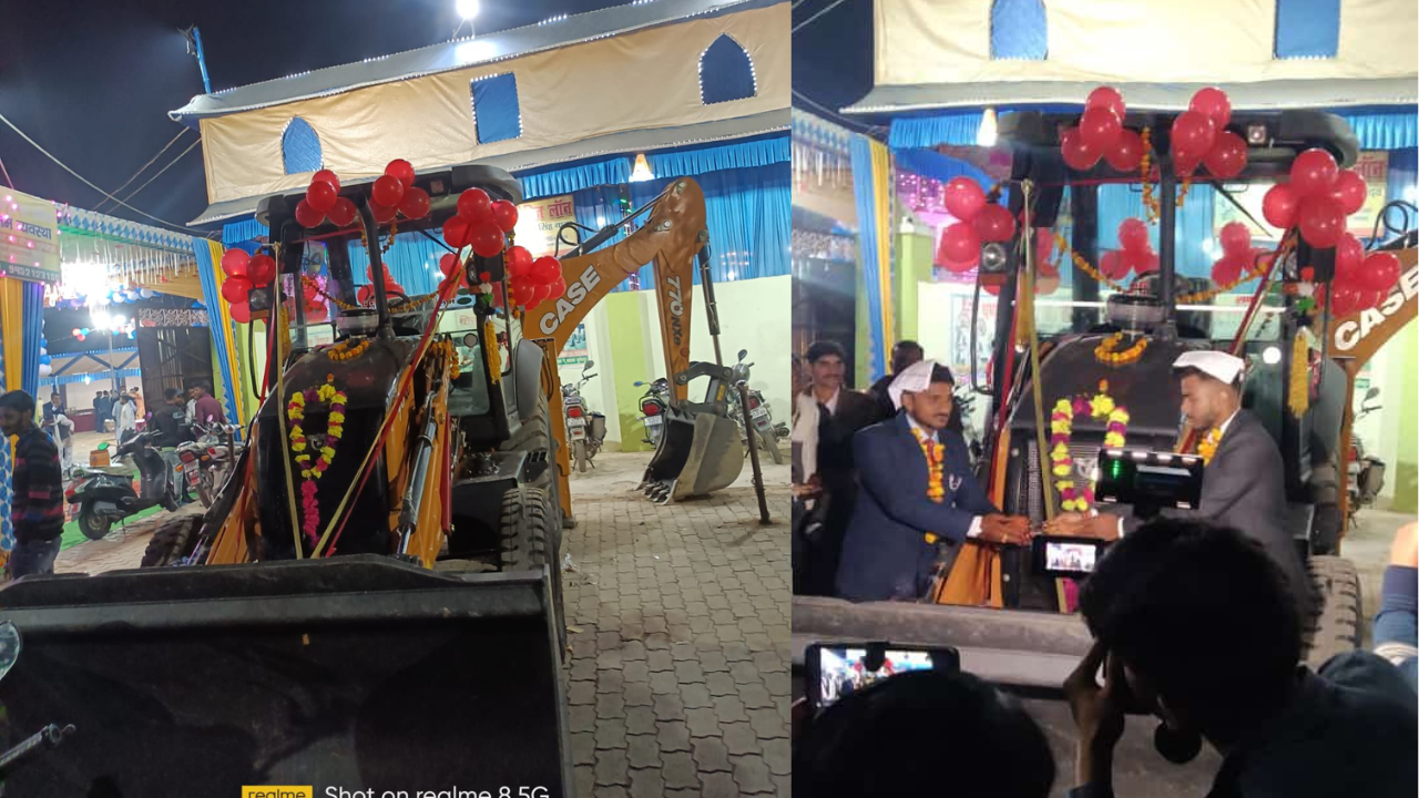 UP bride's father gifts bulldozer to groom 