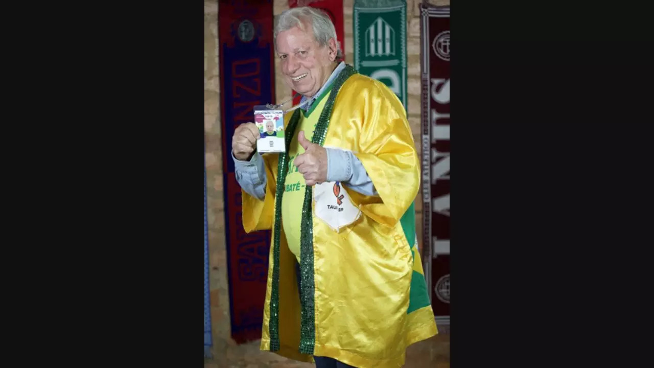 Daniel Sbruzzi (75), of Brazil, has earned the Guinness World Record for most FIFA World Cup tournaments attended (11) | Picture courtesy: GWR