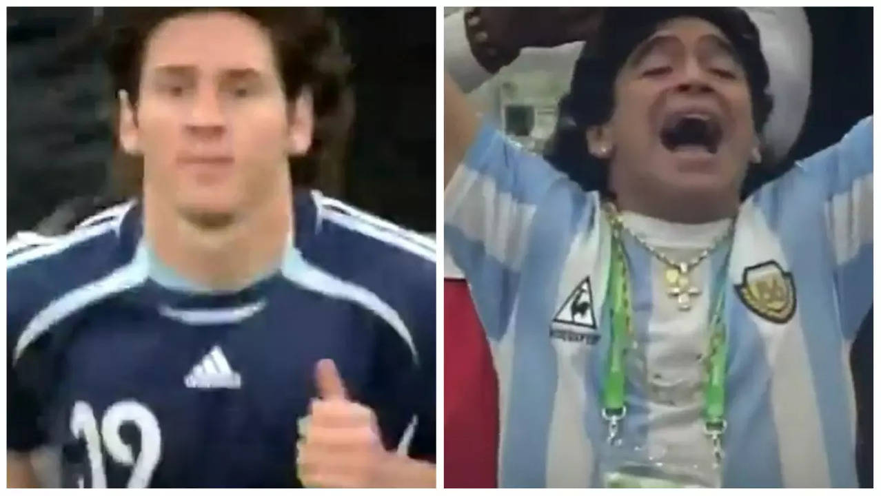 Messi Maradona screengrab