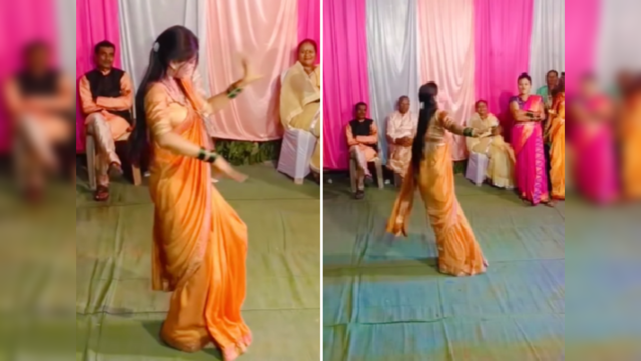 Woman dances to Sapna Choudhary song