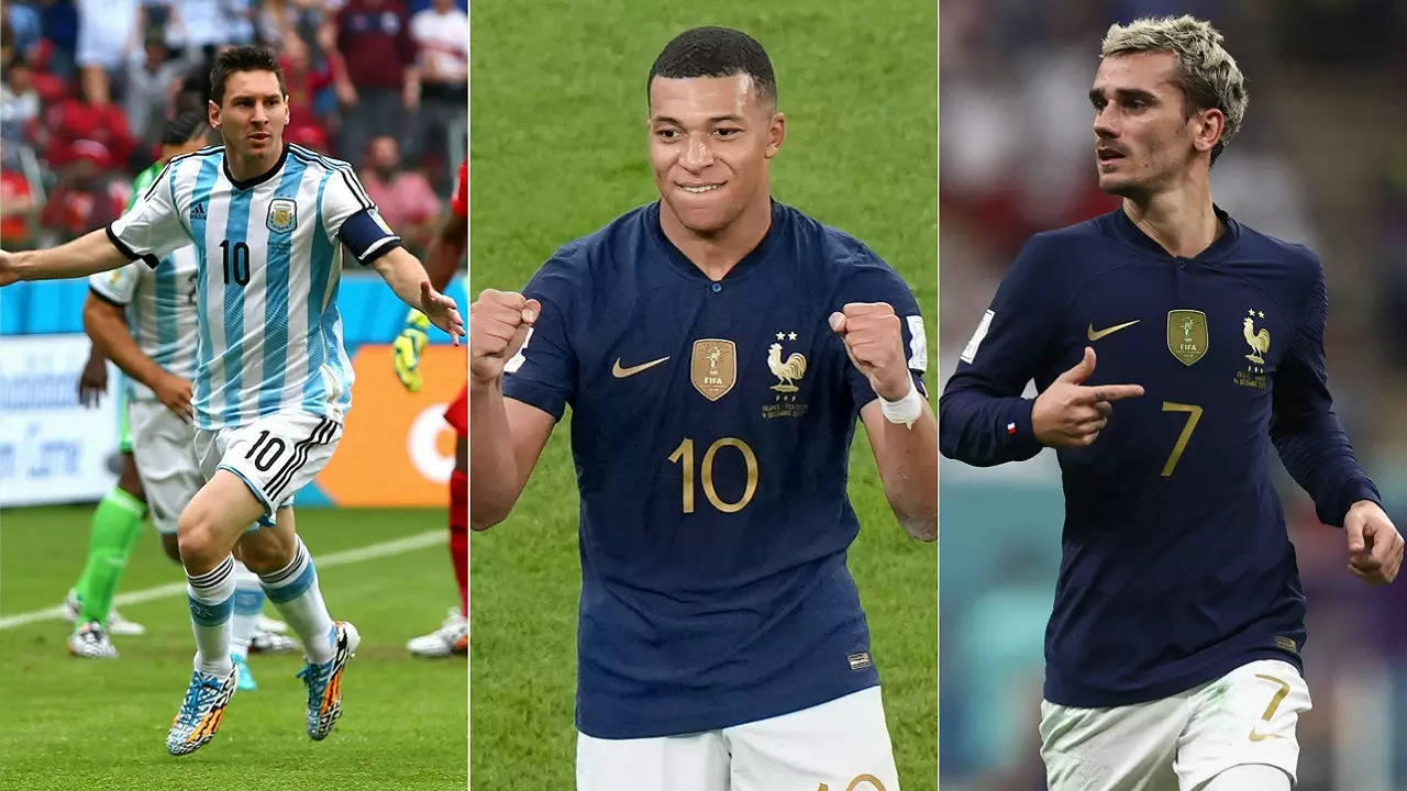 Lionel Messi Kylian Mbappe Antoine Griezmann