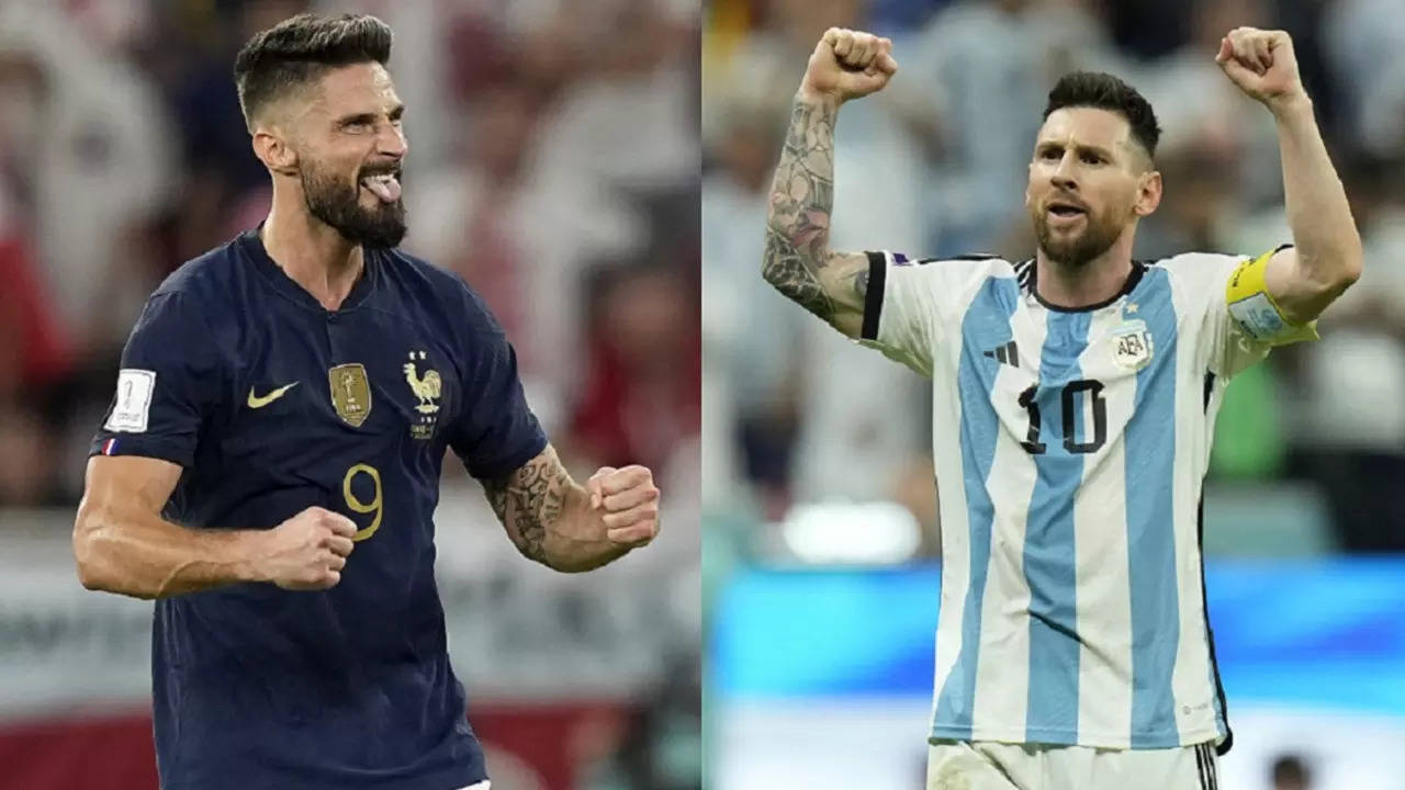 Olivier Giroud Lionel Messi Argentina vs France FIFA World Cup 2022 Final Likely starting XIs