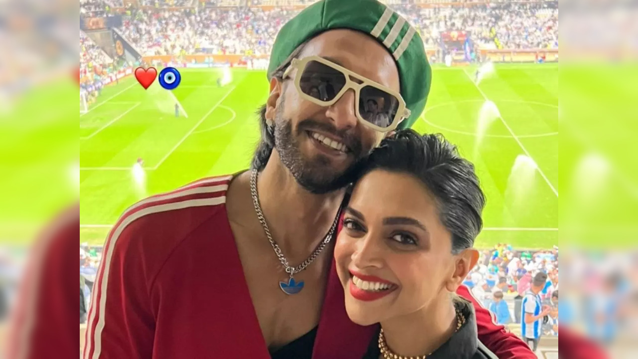 Ranveer Singh calls Deepika Padukone 'asli trophy' as he poses with wife during FIFA World Cup final