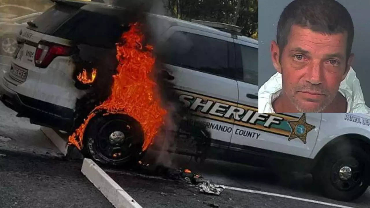 A Florida man who set a police car on fire, turned himself in and claimed he was intoxicated and does 'stupid things' when he's drunk | Picture courtesy: Hernando County Sheriff's Office