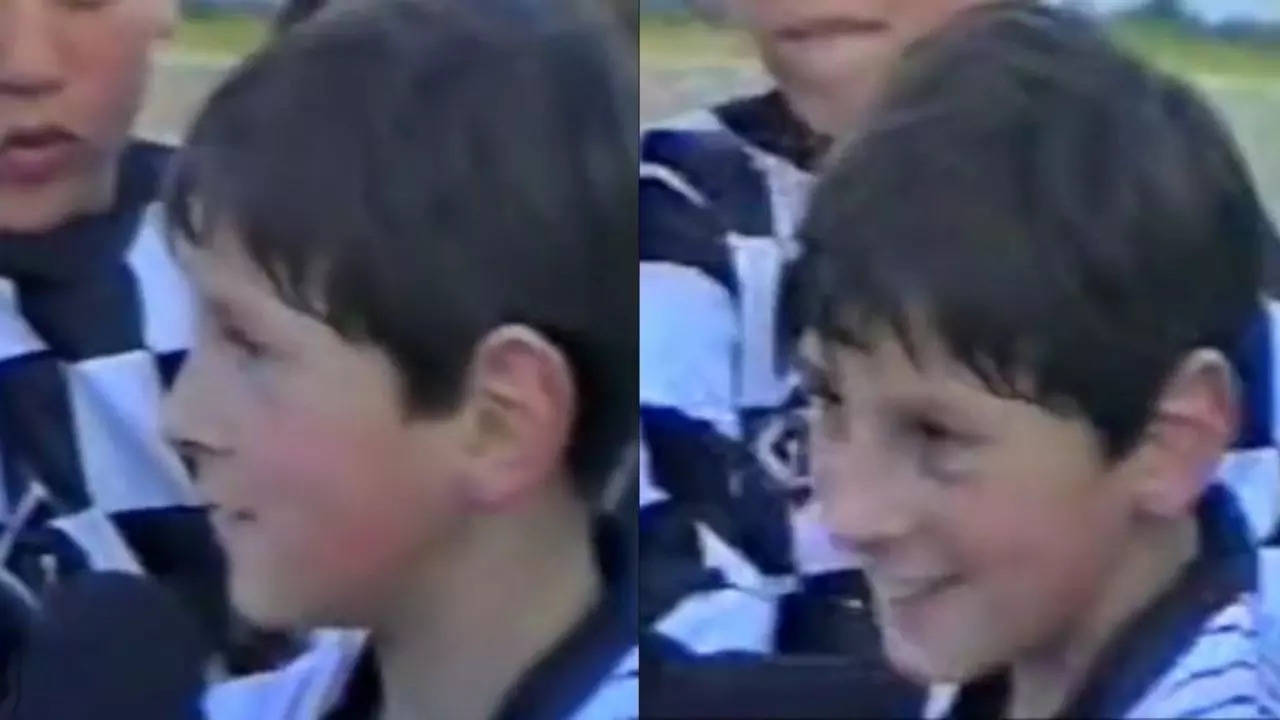 Messi as a young footballer