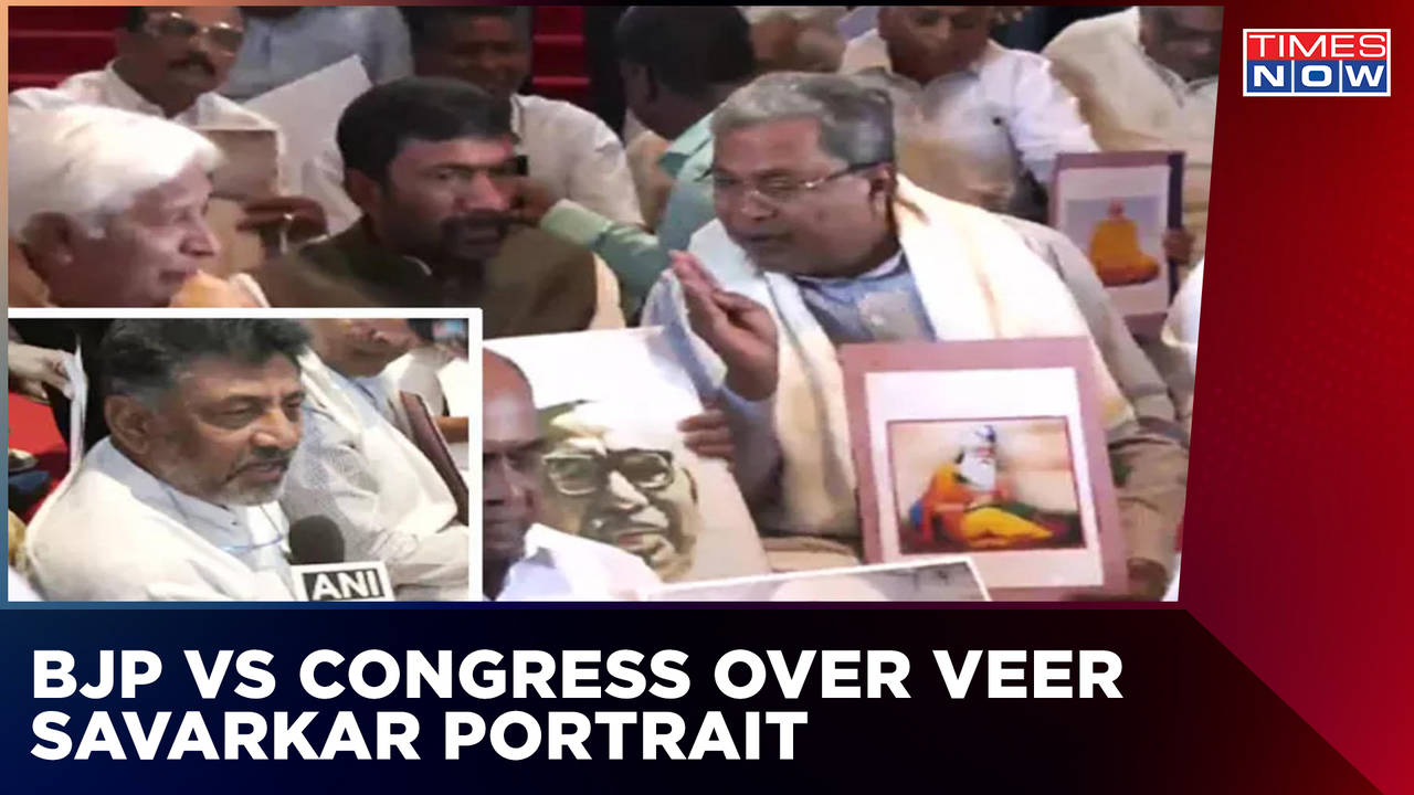 Massive Ruckus In Karnataka Assembly Over Savarkars Portrait As