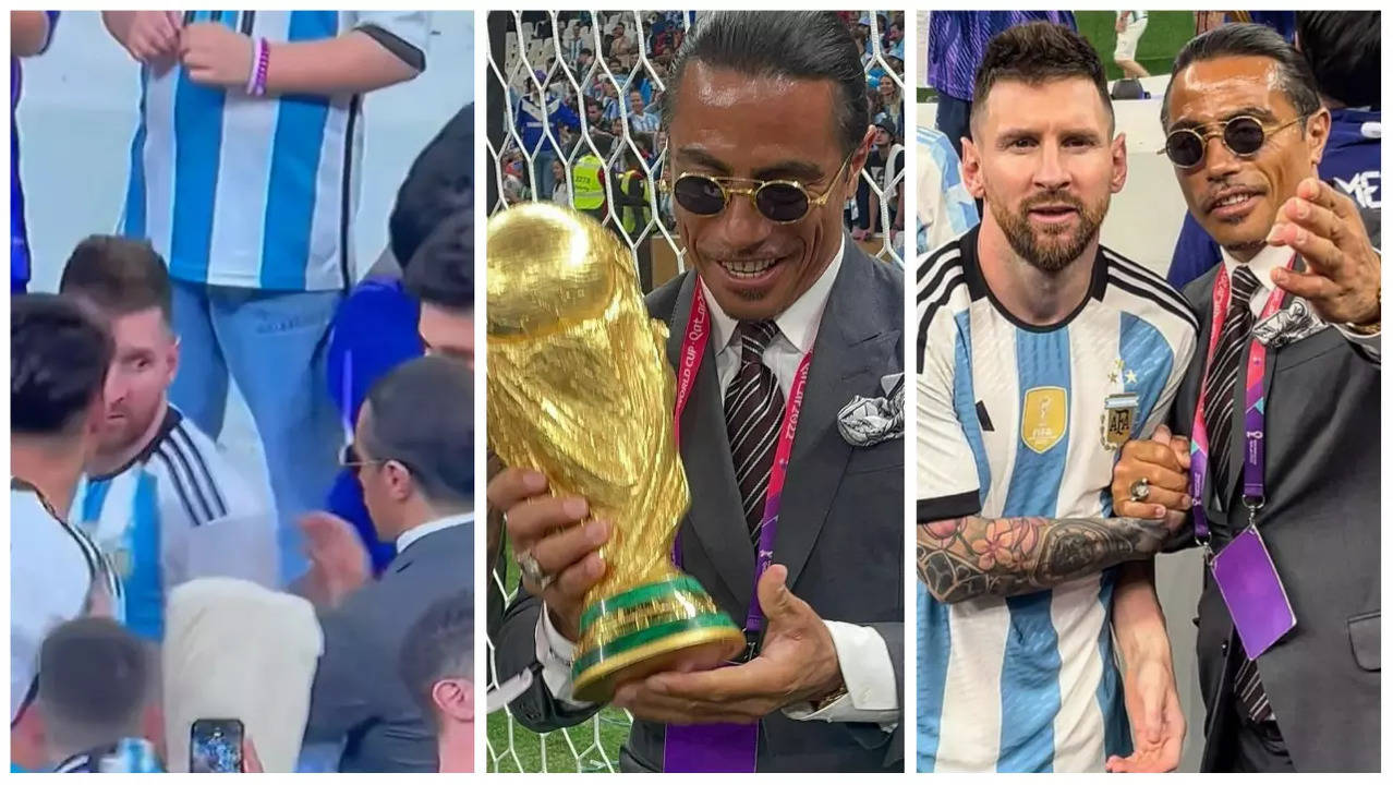 Watch: Lionel Messi ignores Salt Bae at World Cup final celebrations; chef  slammed for holding elusive trophy