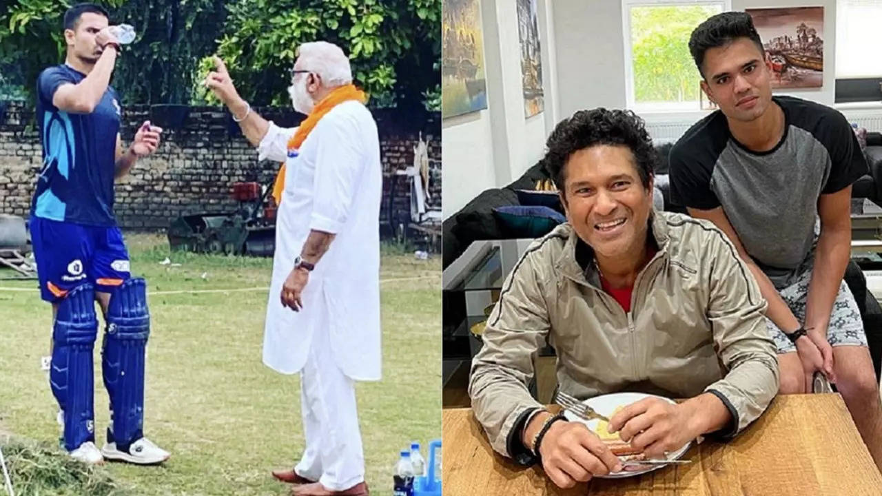 Arjun Tendulkar Sachin Tendulkar Yograj Singh.