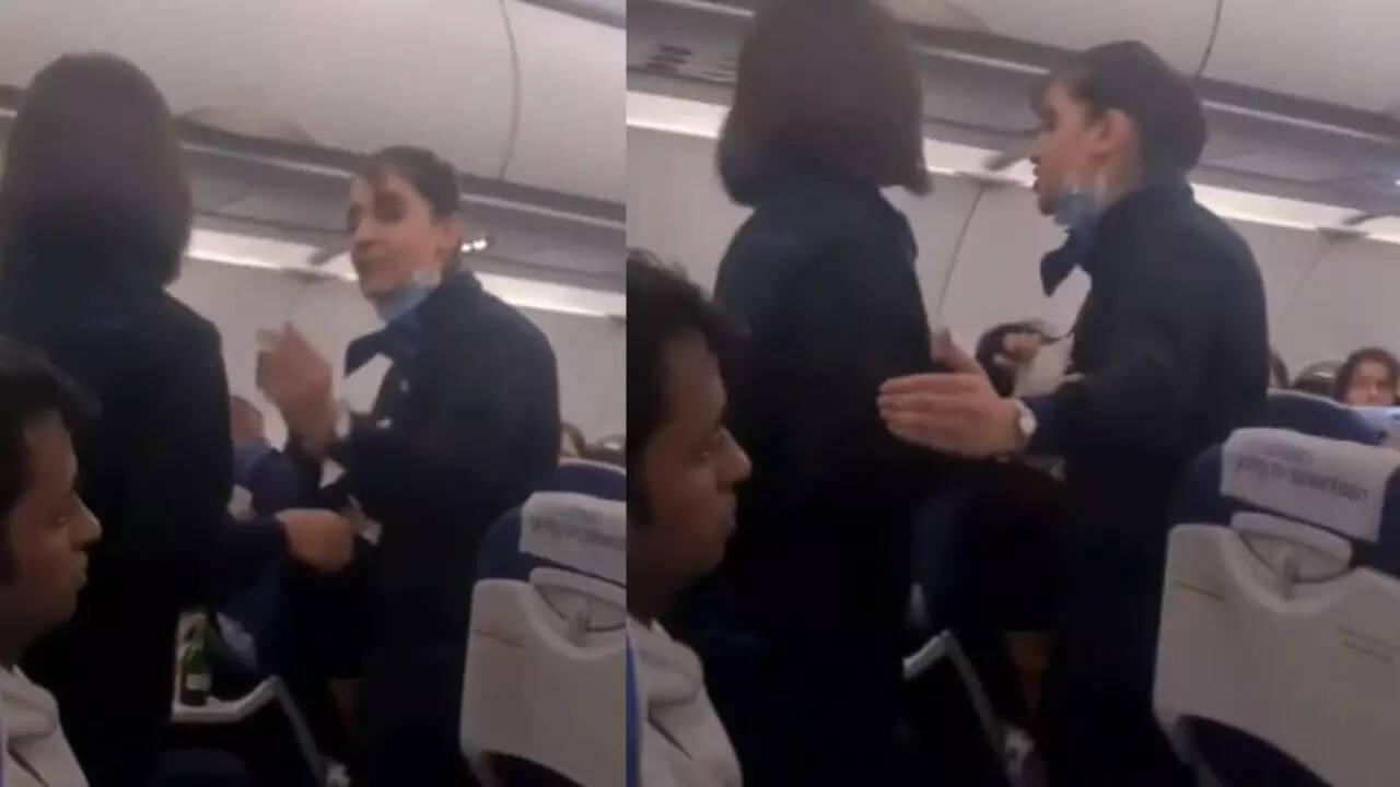 IndiGo crew and passenger fight midflight Watch Viral News, Times Now