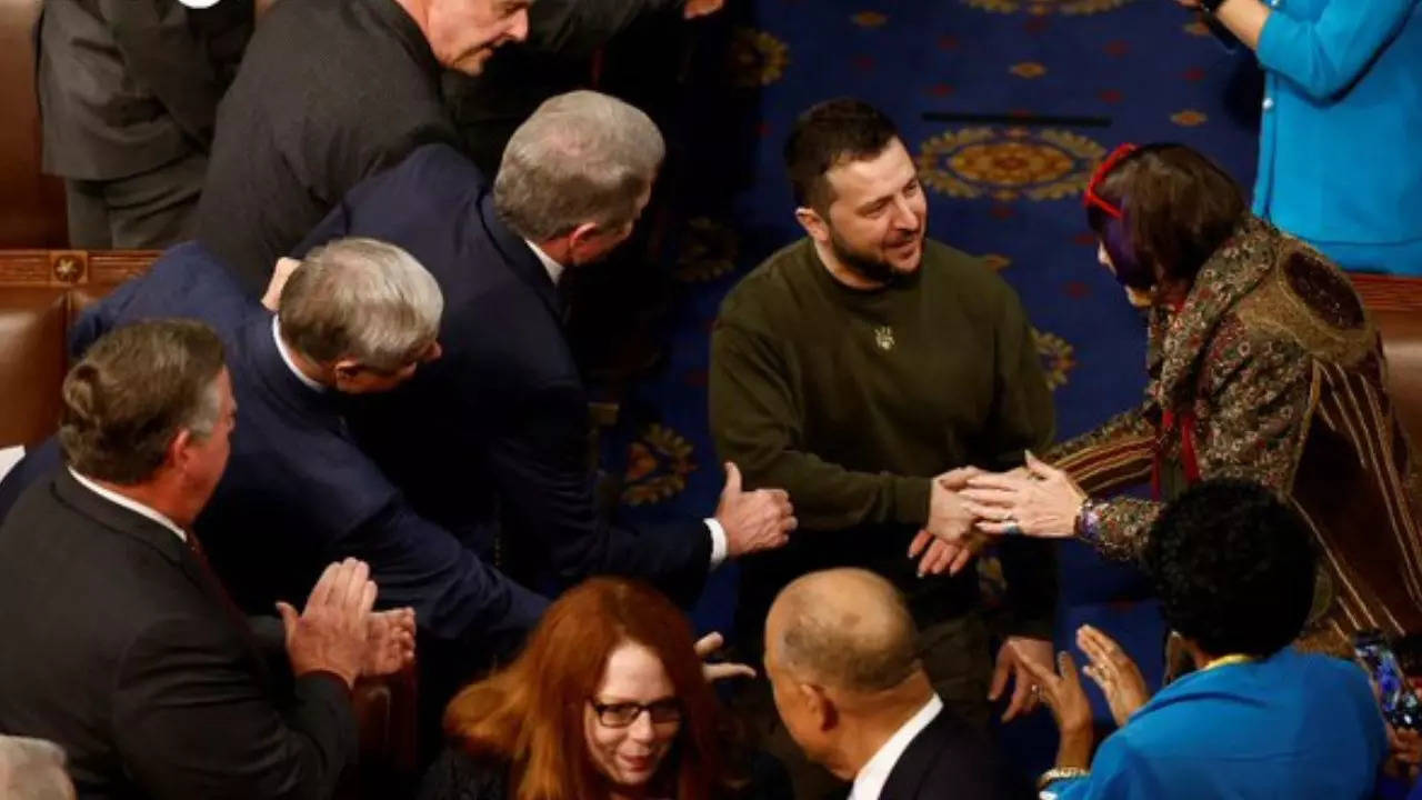 Ukraine President Zelensky receives standing ovation in US Congress