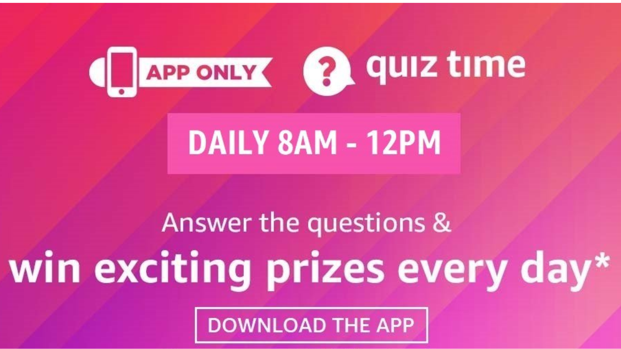 Amazon daily quiz