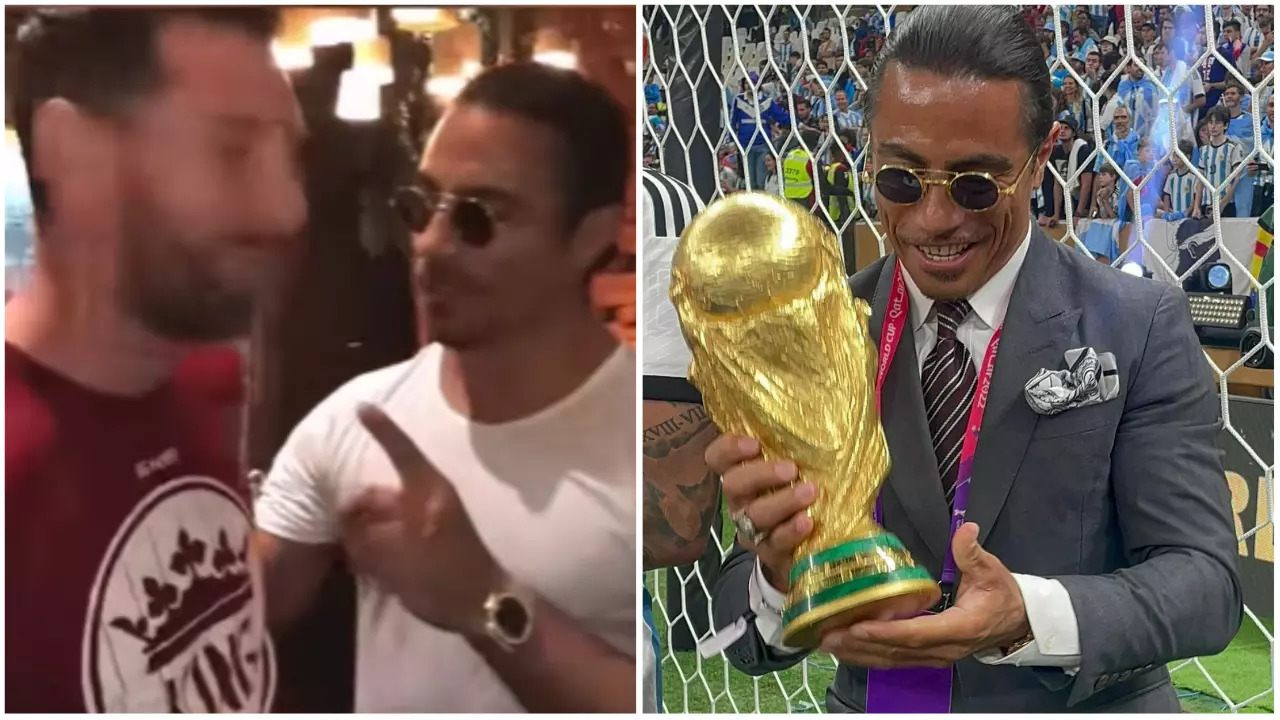 Salt Bae shares old video with Lionel Messi after he ignores him at ...