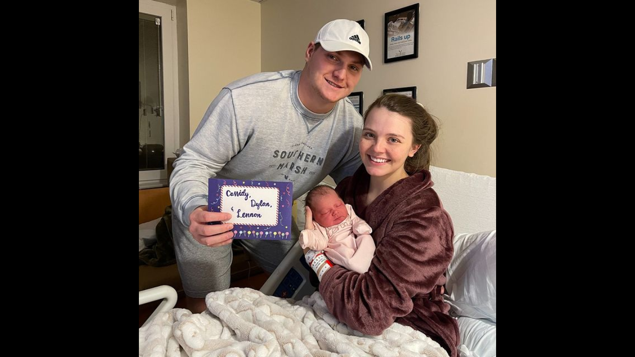 Baby born on same day as parents