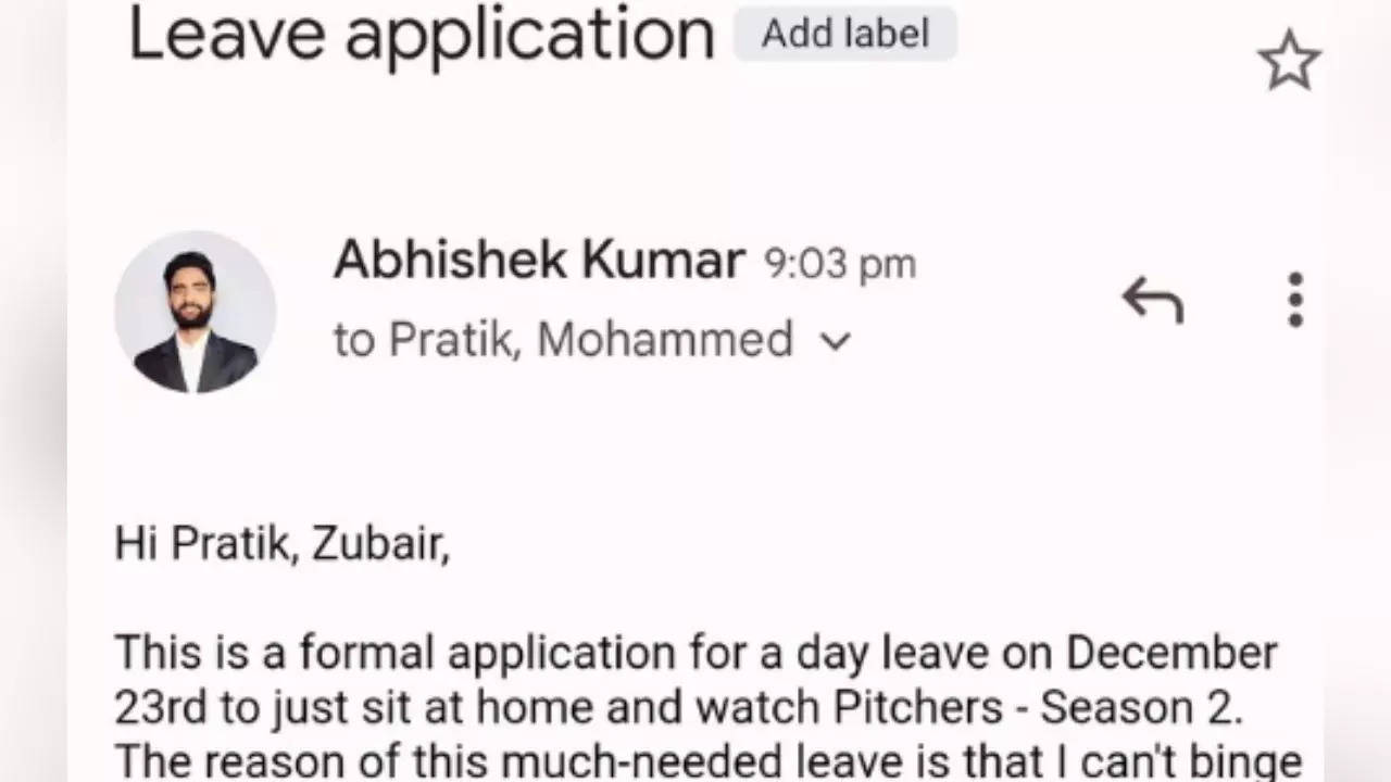 Leave application