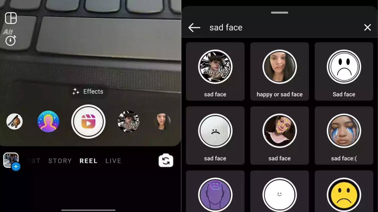 Here is how you can use the new sad face filter on Instagram