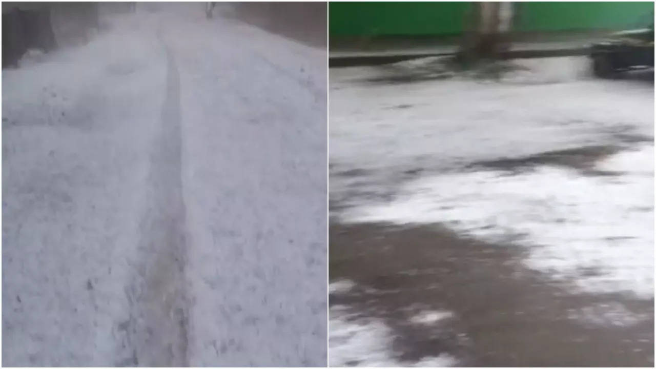 Hailstorm in Assam