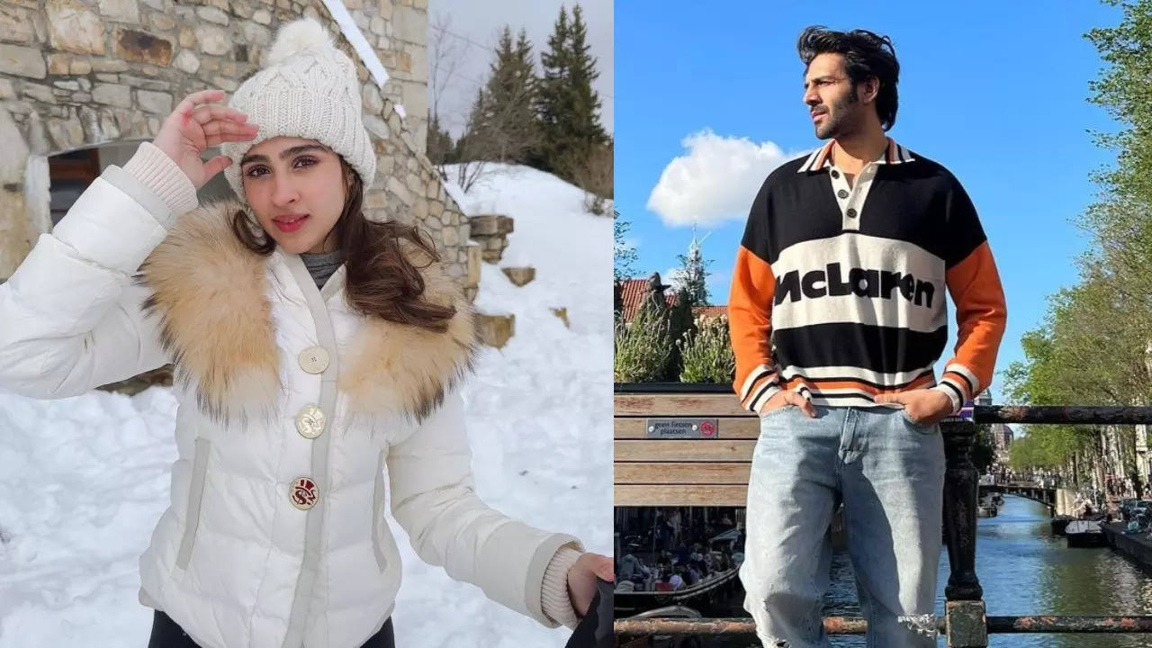 Kartik Aaryan and Pashmina Roshan