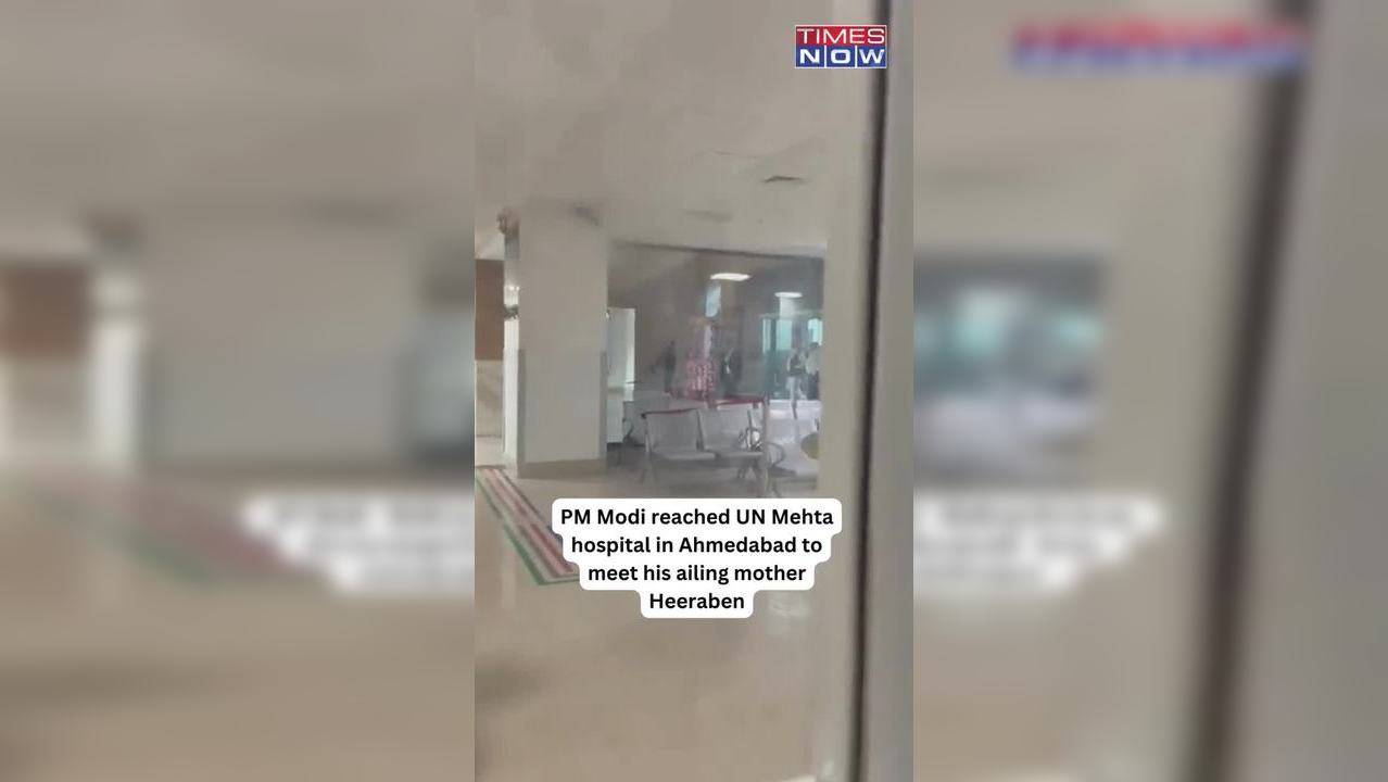 PM Modi In Ahmedabad's UN Mehta Hospital, Meets His Ailing Mother