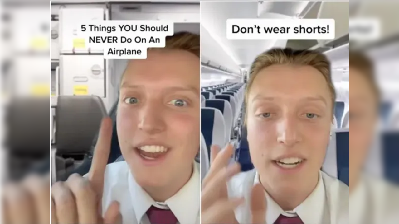 'Don't wear shorts on a plane' flight attendant's explanation will