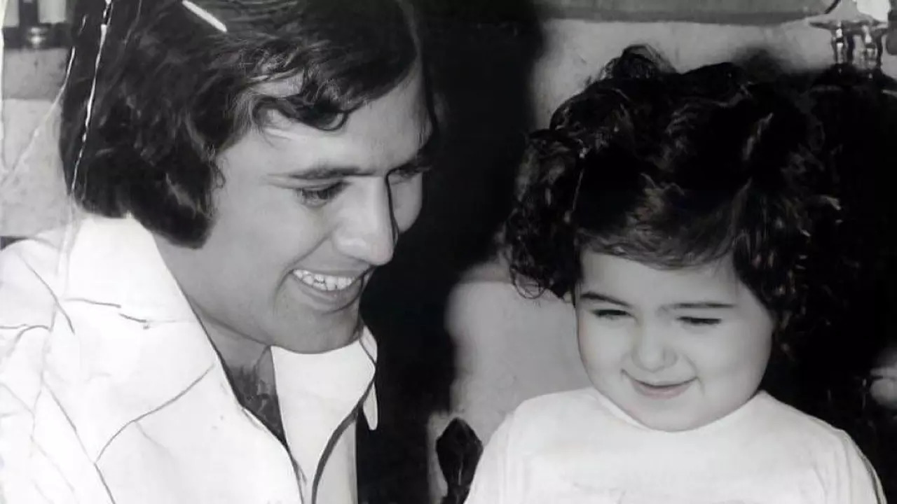 Rajesh Khanna with Twinkle Khanna