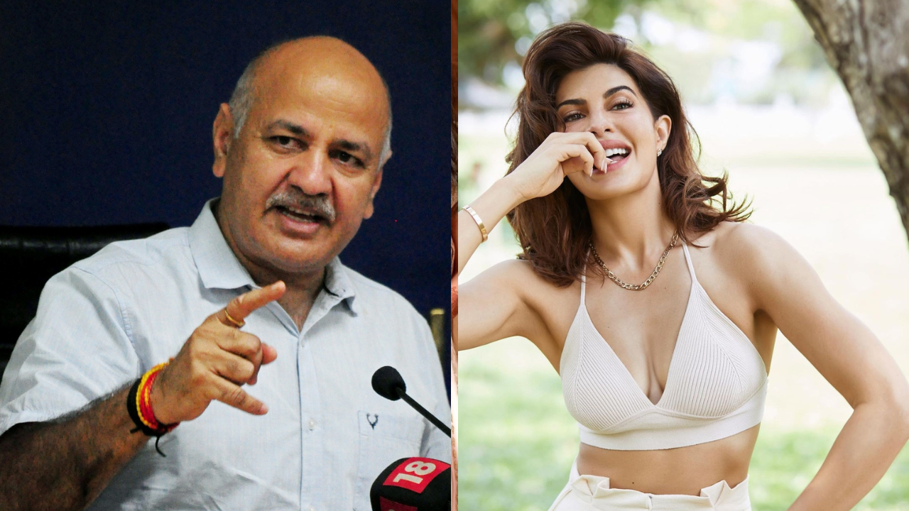 Manish Sisodia and Jacqueline Fernandes