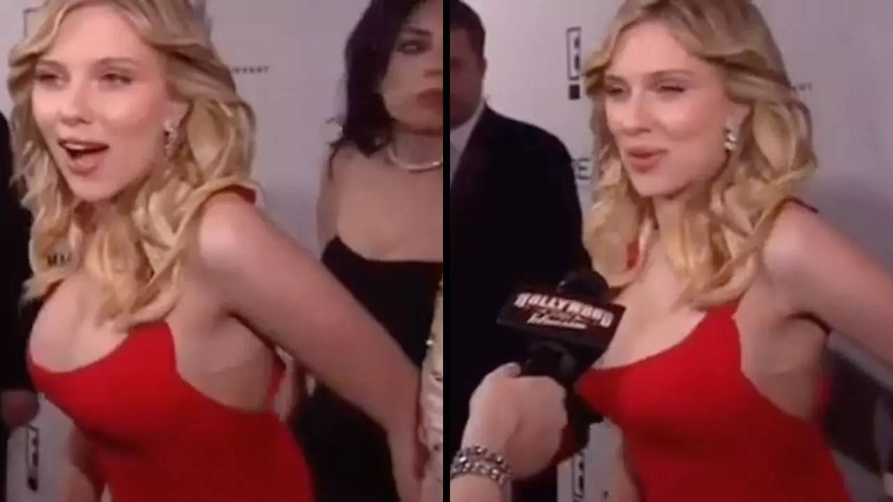 Scarlett Johansson reveals that the woman who disappeared behind her at a  2006 red carpet interview was none other than her mom 😂…
