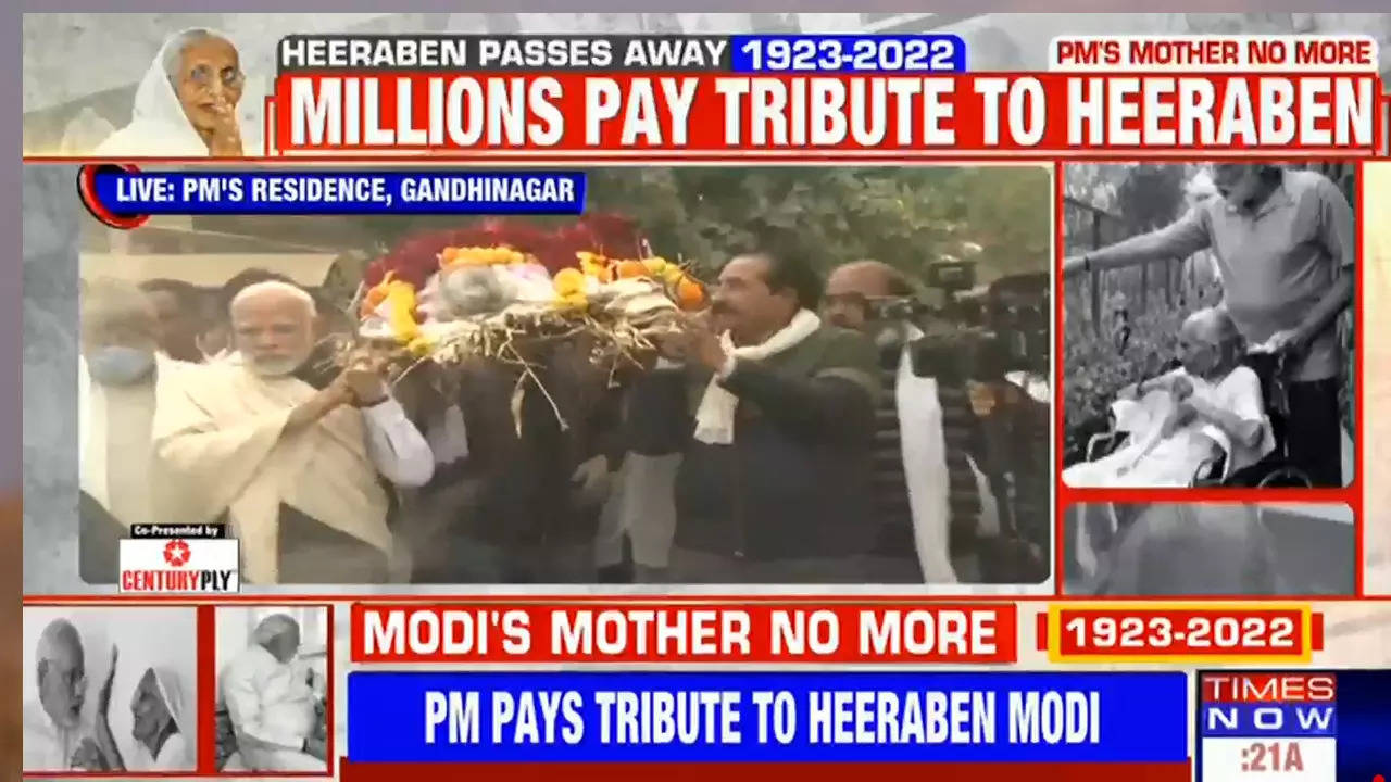 PM Modi performs last rites of his mother Heeraben- The New Indian Express