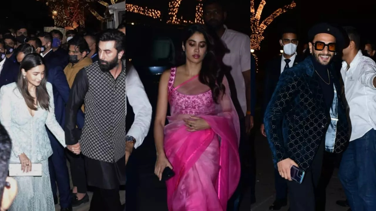 Shah Rukh Khan, Salman Khan, Alia Bhatt, others attend Anant Ambani, Radhika Merchant's engagement party. See PHOTOS