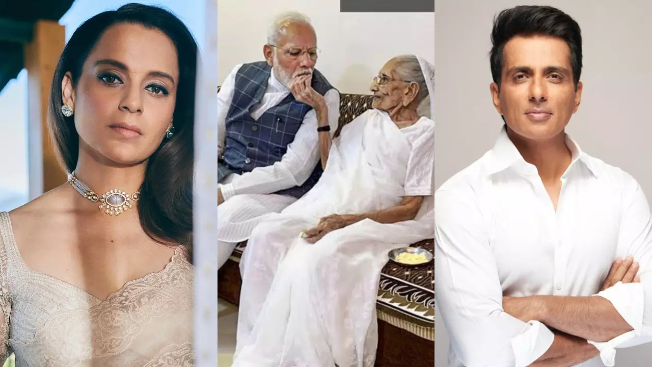 PM Modi's PM Modi's mother Heeraben Modi passes away: Kangana Ranaut, Sonu Sood, Kapil Sharma, others express griefHeeraben Modi passes away