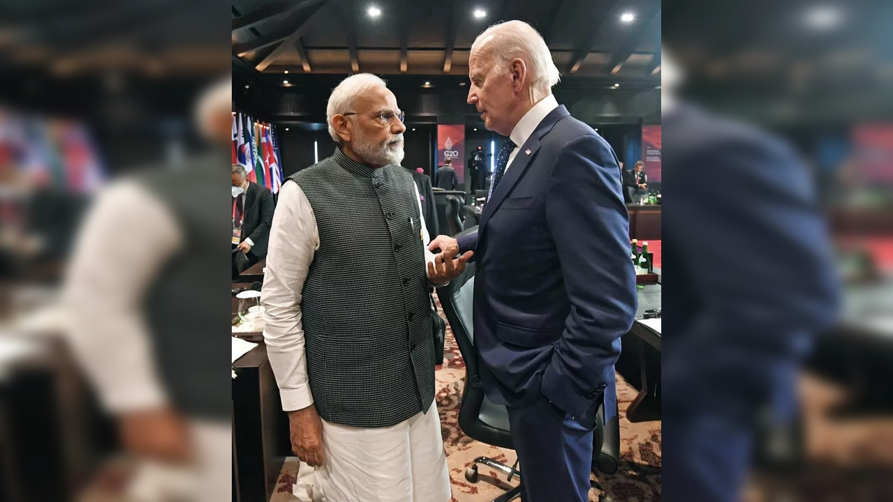 Prime Minister Narendra Modi with US President Joe Biden