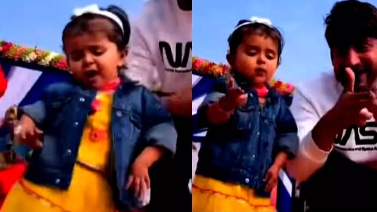 Little girl dancing