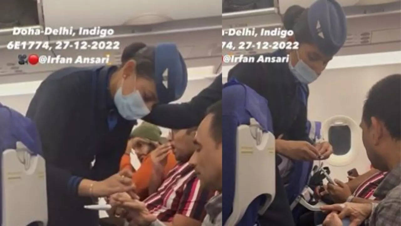 IndiGo Crew helps passenger