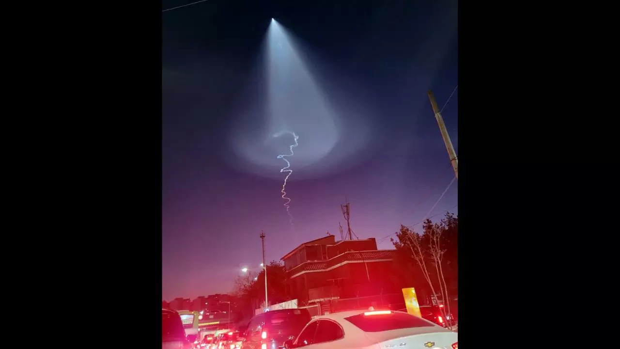 An unannounced rocket launch triggered speculations of UFO sightings across South Korea on Friday | Picture courtesy of Raphael Rashid/Twitter