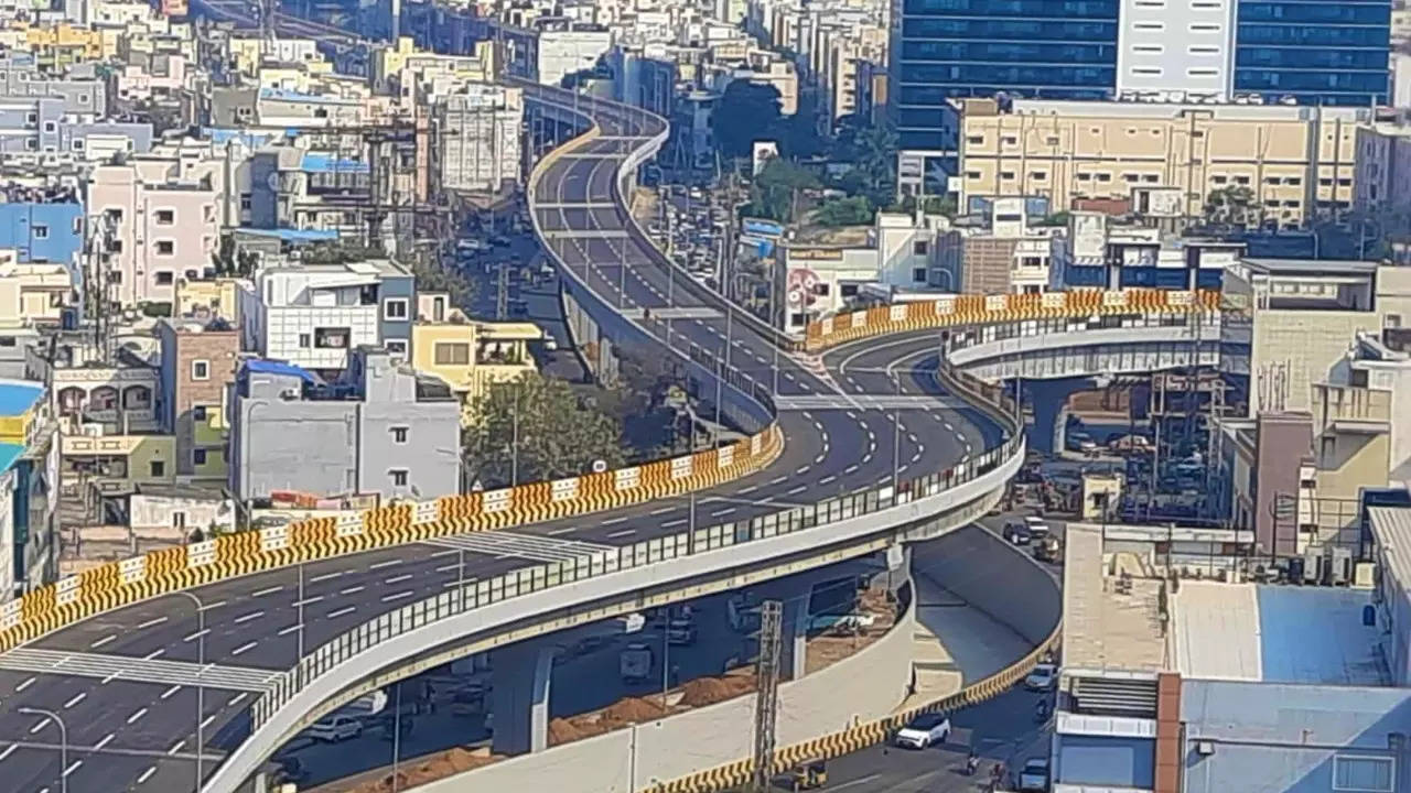 Botanical Garden Flyover, Hyderabad | Phto: Twitter/KTRTRS