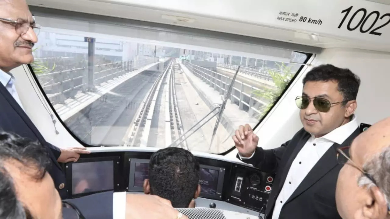 Navi Mumbai metro.