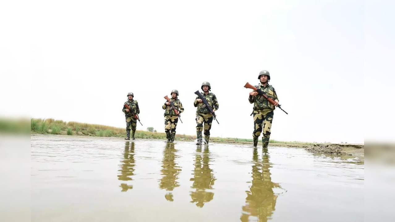 BSF patrols Sir Creek, Gujarat