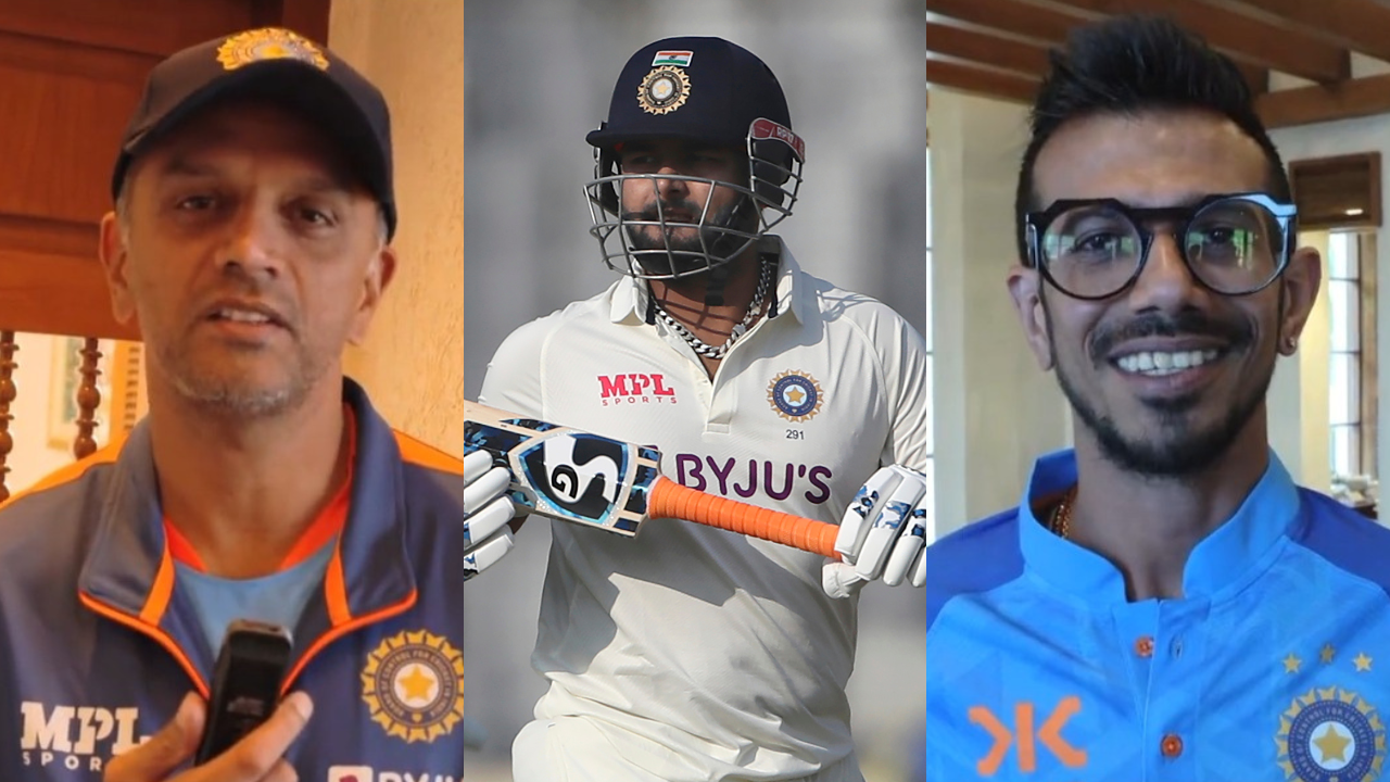 Rahul Dravid, Rishabh Pant, Chahal