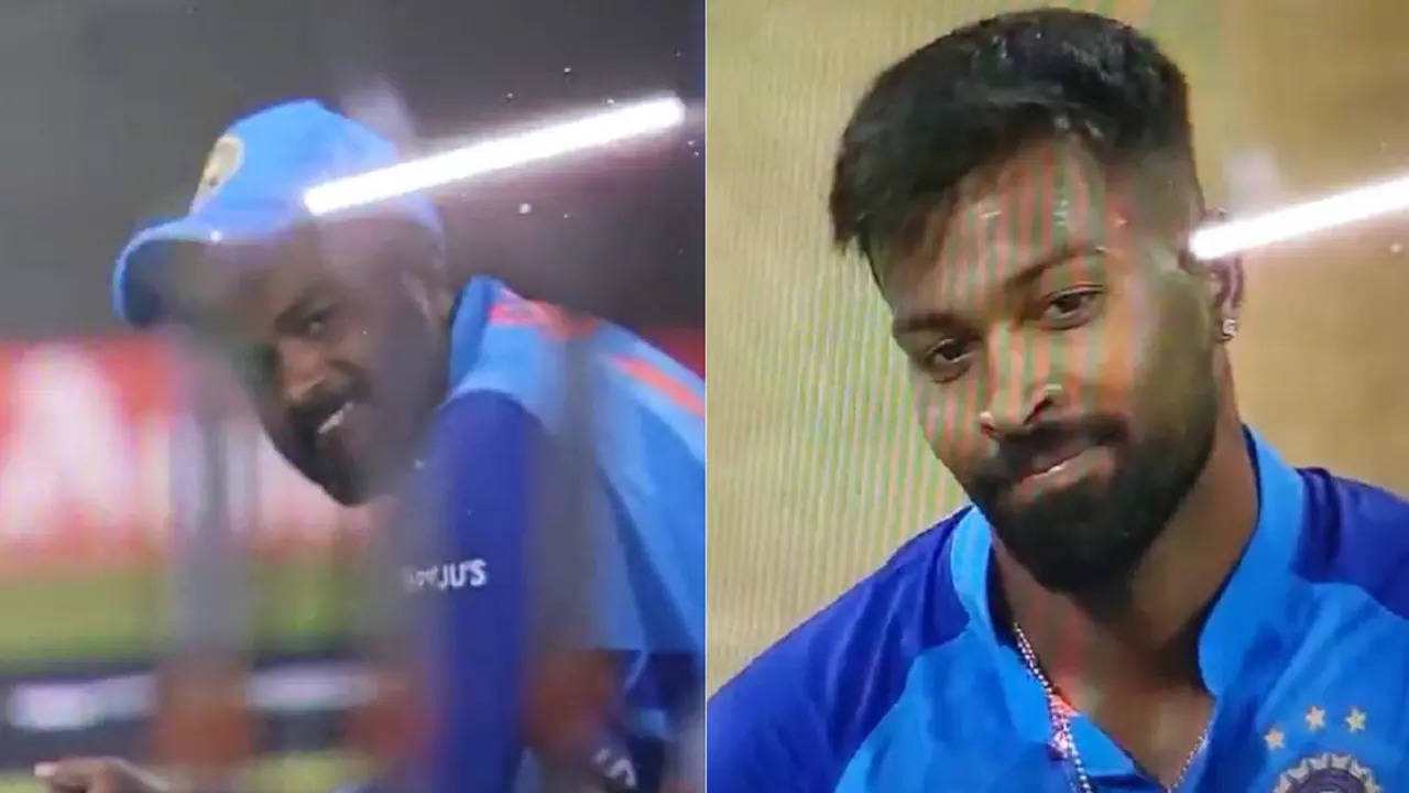 Sanju Samson Hardik Pandya dropped catch.