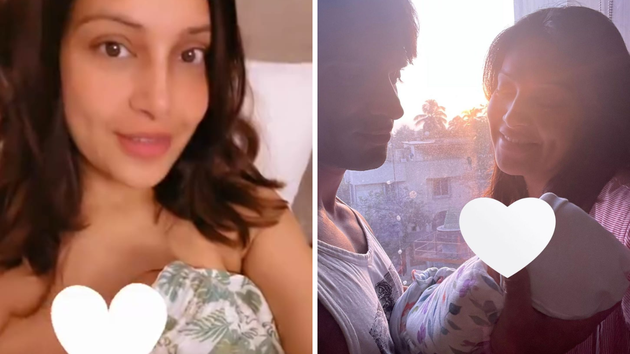 New mom Bipasha Basu breastfeeds daughter Devi