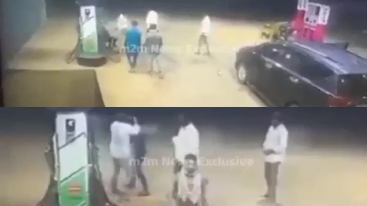 Nellore petrol bunk viral video