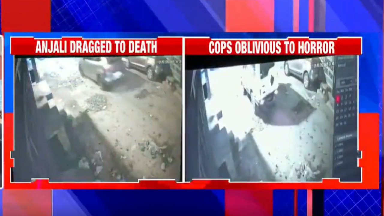 CCTV footage shows PCR passing through the same road where Sulatnpuri accident victim's body was dragged