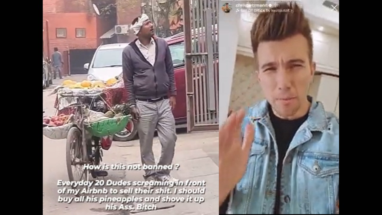 German blogger abuses Indian street vendors making 'noise' in front of his Airbnb, criticised