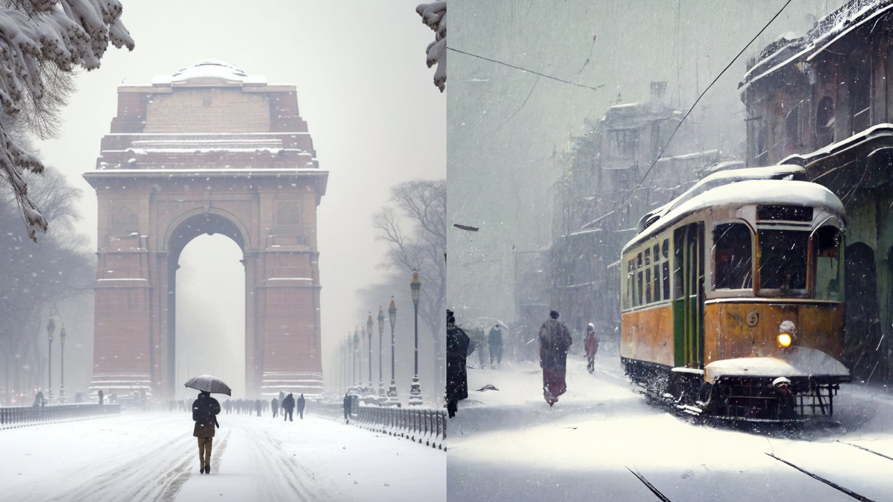 What Delhi and Kolkata would look like if they witnessed snowfall? AI images go viral