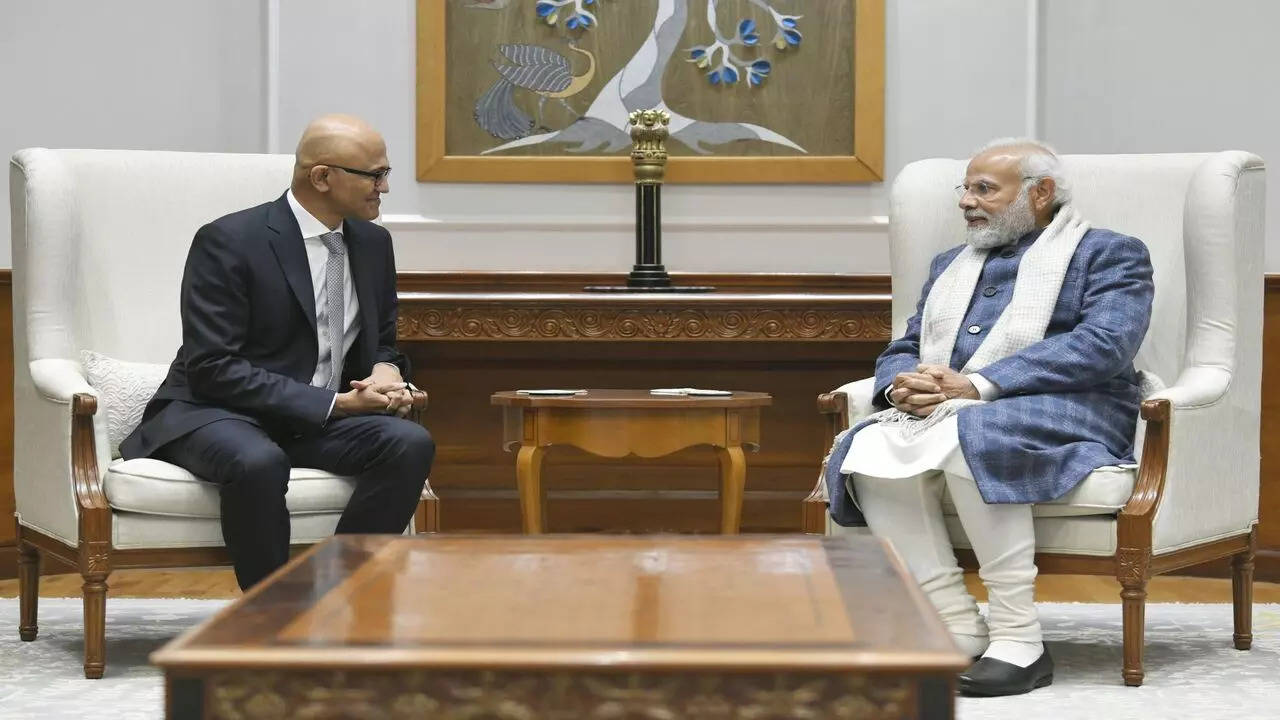 Nadella PM Modi.