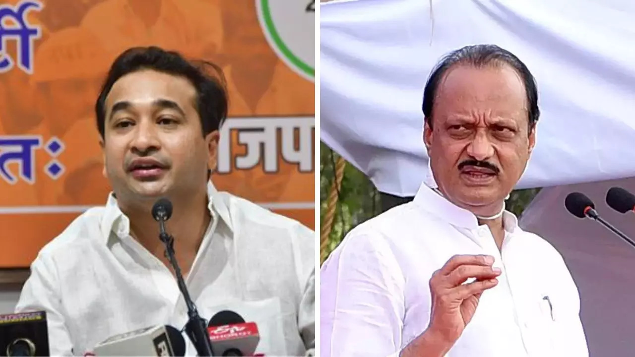 ajit pawar nitesh rane