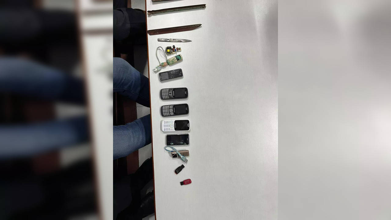 Five officials suspended after mobile phones recovered from Mandoli jail