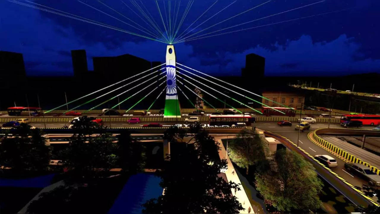 In Mumbai, a new cable-stayed bridge, with selfie points and themed lights,  to open this year | Mumbai News, Times Now