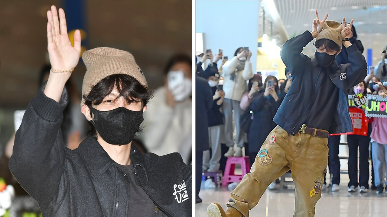 BTS' J-hope surprises ARMYs with mini performance at the airport