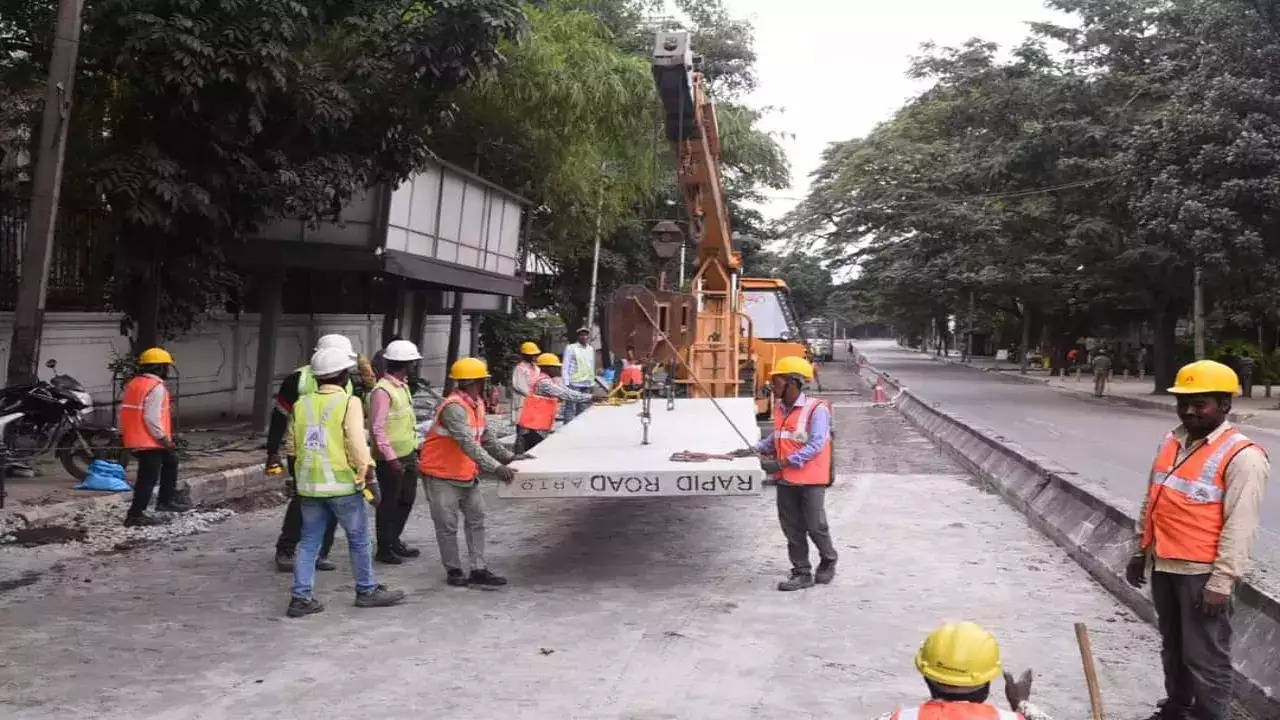 BBMP's Rapid Road projet | Pic courtesy: Suneel Shivananda @iamsuneelblr